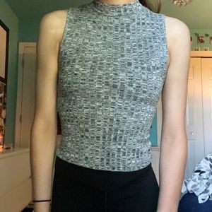 American Eagle turtle neck tank top.